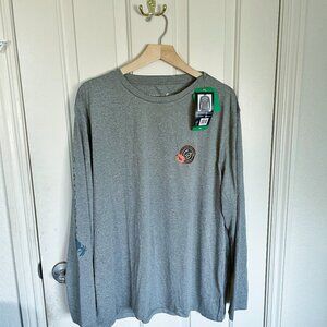 NEW Men Caribbean Joe Long Sleeve Sun Protection Tee XL NWT UPF Tropical Surf